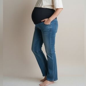 Motherhood Straight Leg Maternity Jeans - Classic Blue 6785